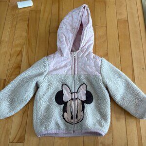 Disney Baby Minnie Mouse Sherpa Jacket 18-24 months Spring / Fall